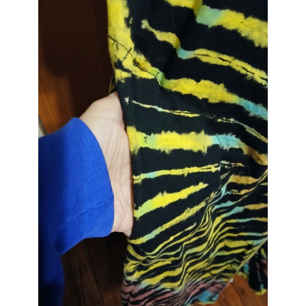 Sacred Threads Tye Dye Long Dress Cover up Skeleton Style  Pattern  Cotton OS - Picture 6 of 10